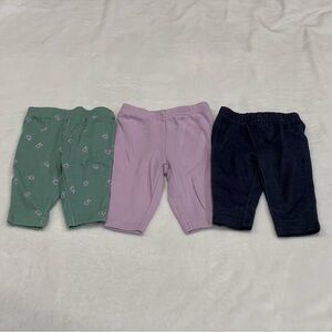 Carter's Green, Pink, and Jegging Leggings Trio